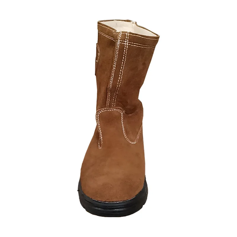 Labor insurance industrial casual woodland men leather steel toe shoes work boot mens safety boots SAFEMAN 833