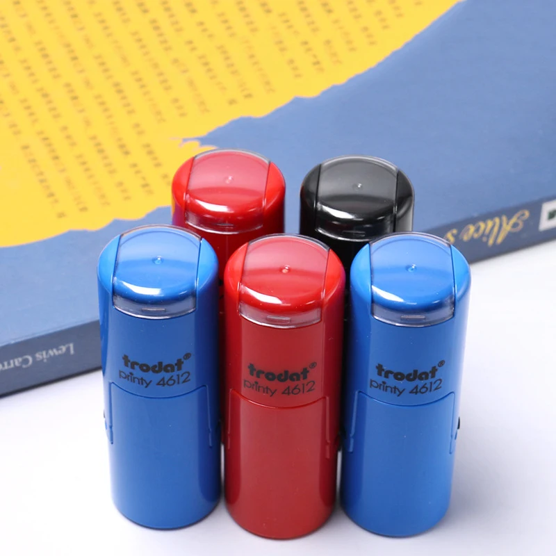 4612 Round 12 mm Automatic Stamp Office Personalized QC QA Stamp Rubber Self Inking Stamps