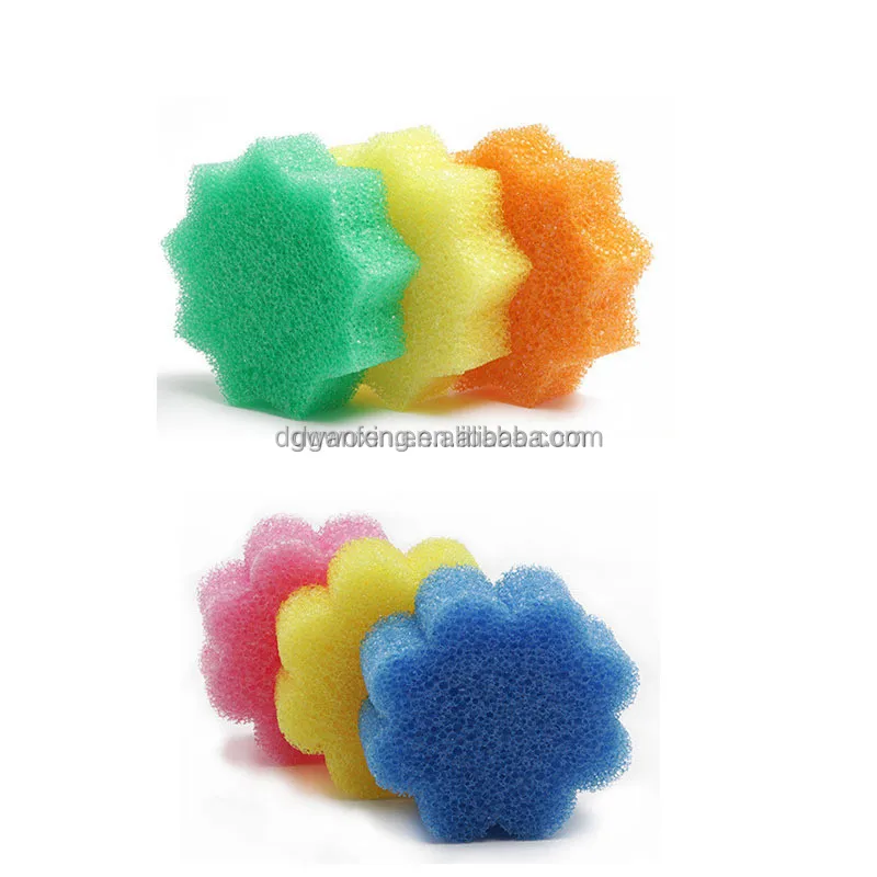 Wholesales Custom Logo Design Colorful Scrub Sponge Temperature Sensitive Sponge Cleaning Sponge Multipurpose For Kitchen