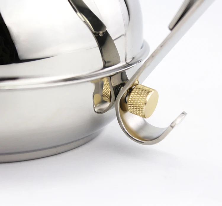Wholesale China 201 stainless steel  tea pot with stainless steel lid small  mouth palace kettle