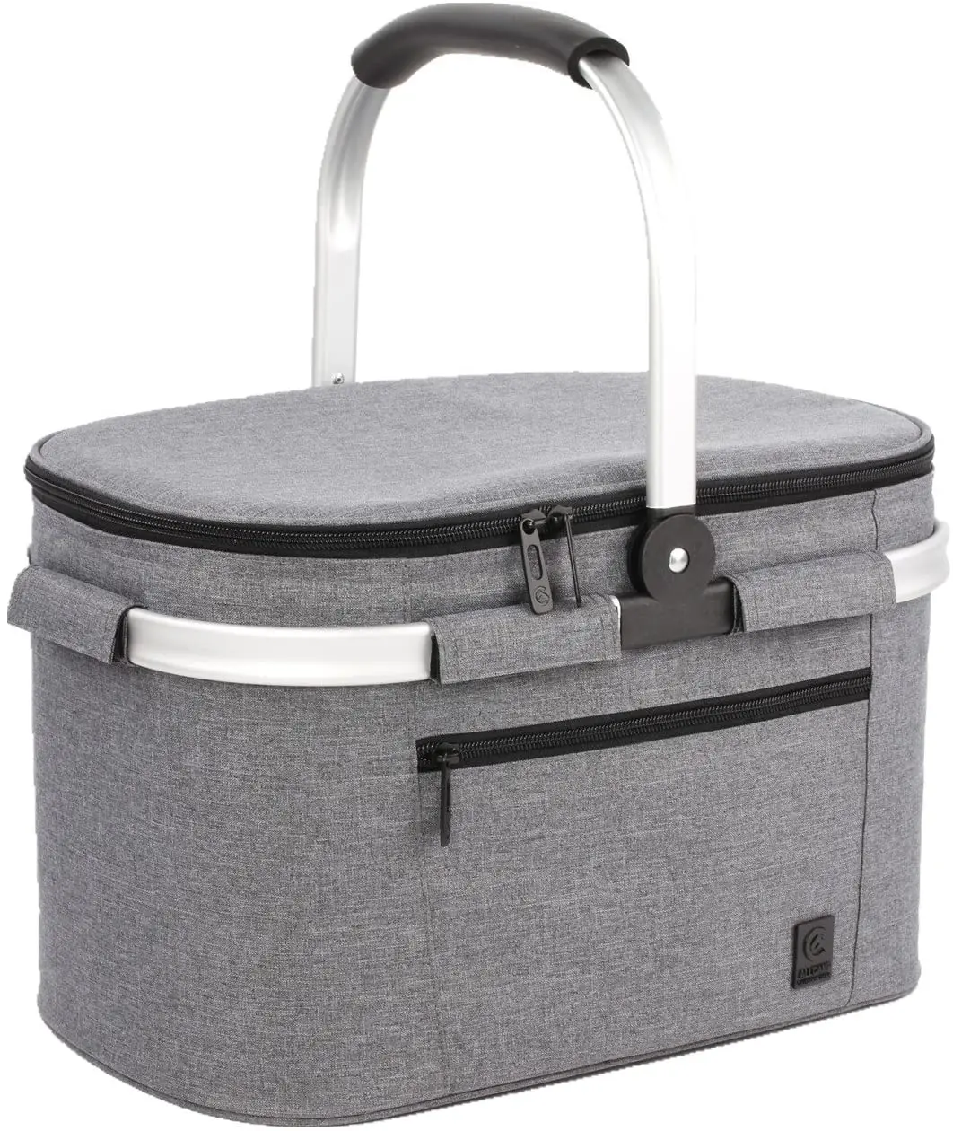 Durable High Quality Foldable Insulated Mini Picnic Shopping Basket Metal For Retail Stores cooler bag