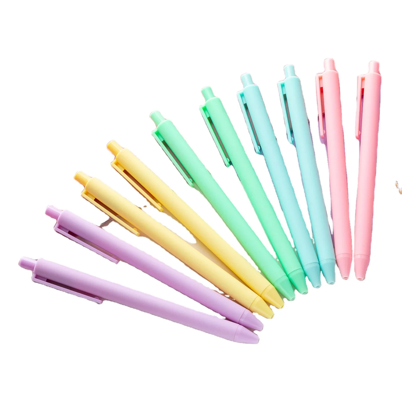 Wholesale Cute Press Ballpoint Pen Set Student Quick Dry Pen Set office student Coloring 0.5 mm Stationary  Black Ballpoint  Pen