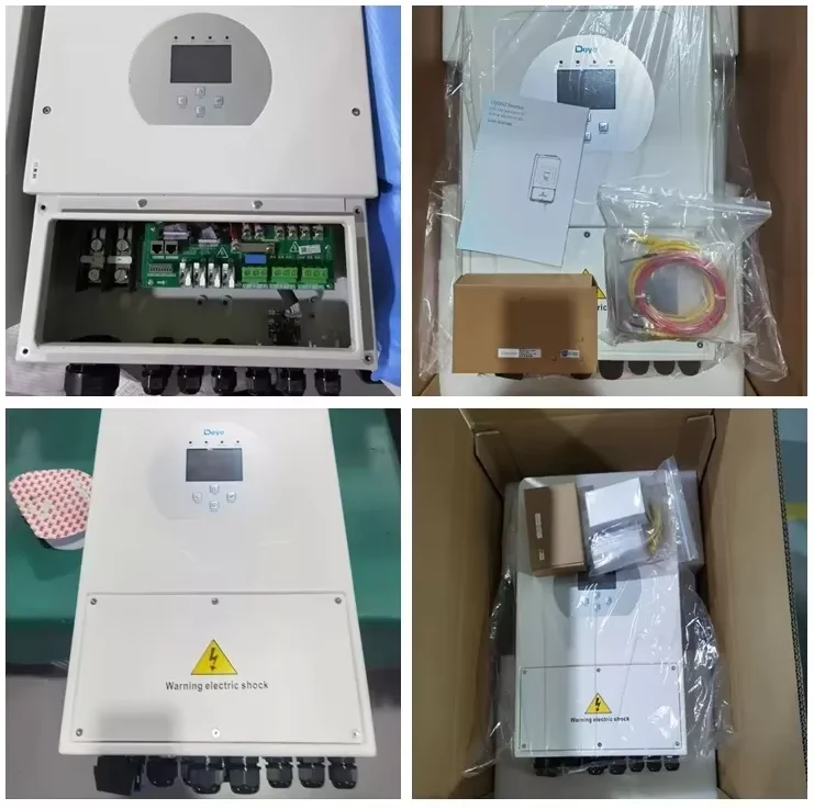 Solar Hybrid Inverter 5KW 8KW 10KW 12KW Triple Phase 12-18A Output Current 60Hz Frequency Sine Wave Volta 3 Phase AC
