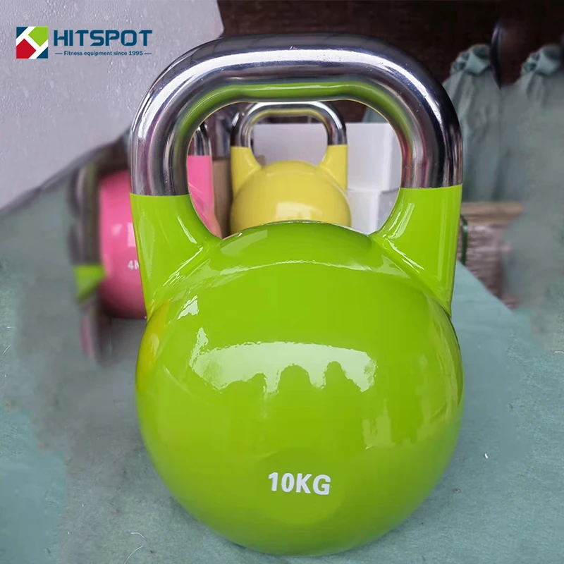 Free Weights competition steel Kettlebell set colorful 20kg 32 kg  40kg 50kg Gym Weights Strength Training cast iron kettlebell