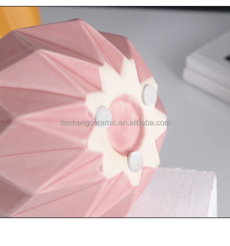 Nordic Interior table decoration Accessories Origami shape White Ceramic Vases For office Home Decor.jpg