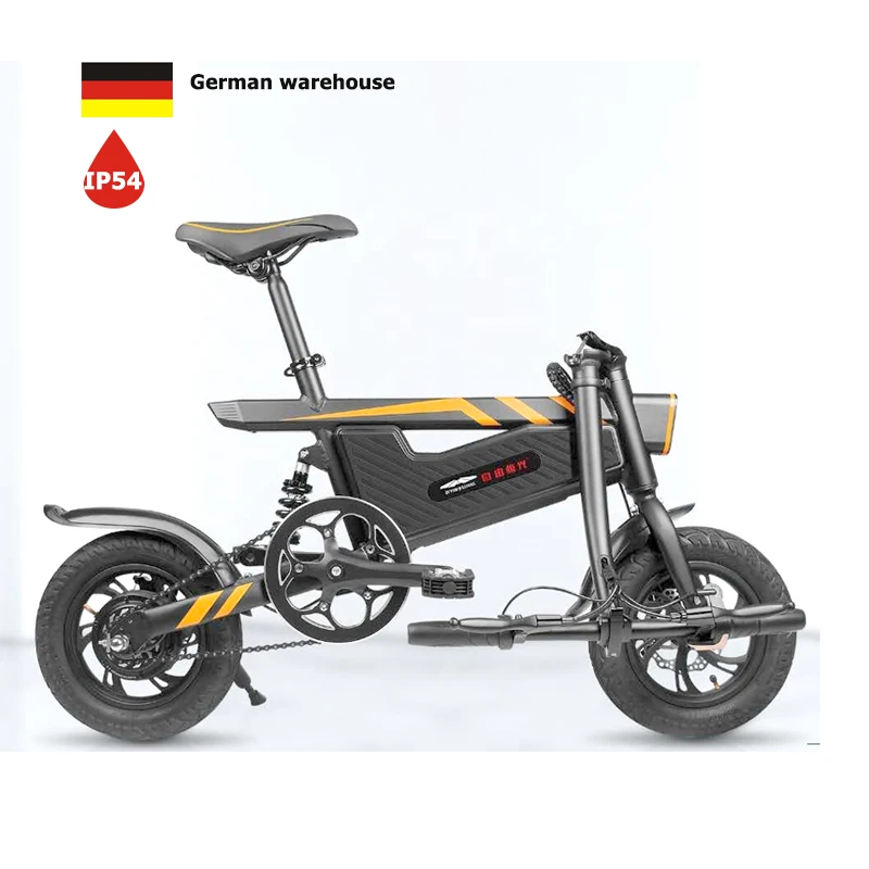 EU Germany Warehouse t18 black Electric Bike Folding For Adult Men Wholesale From China Electric Bicycle Buy E Bike E-bike