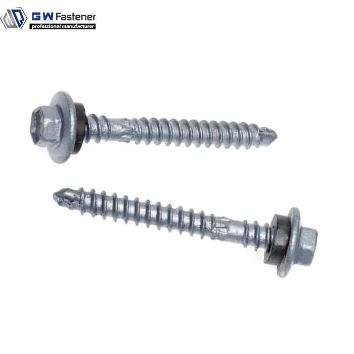 Шестигранная шайба головка оцинкованные кровельные винты с уплотнением