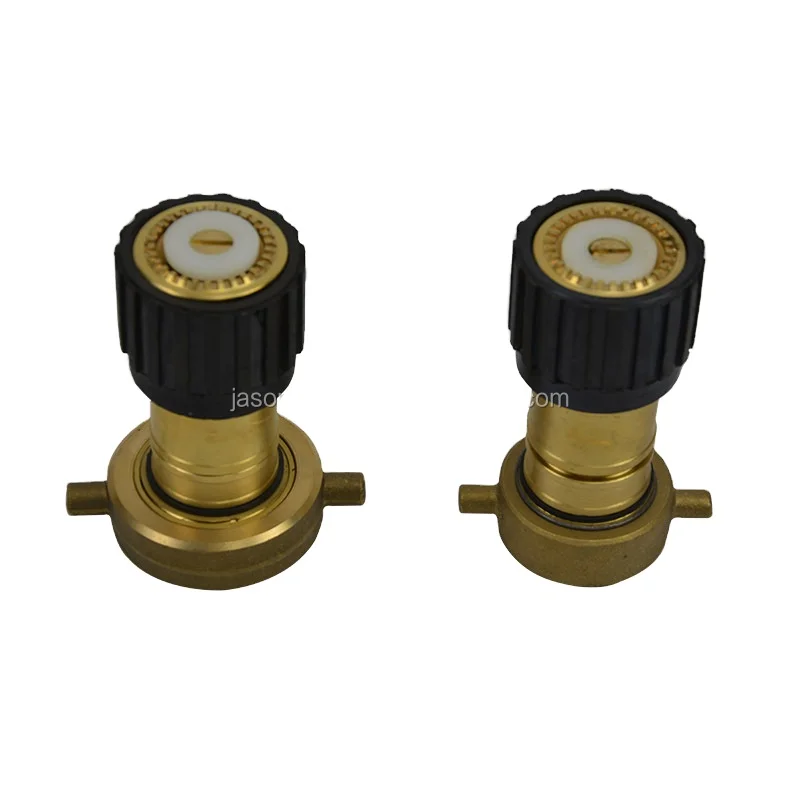 
IMPA 330831S Marine Brass Simple Type 3-Position Fire Hose Nozzle 