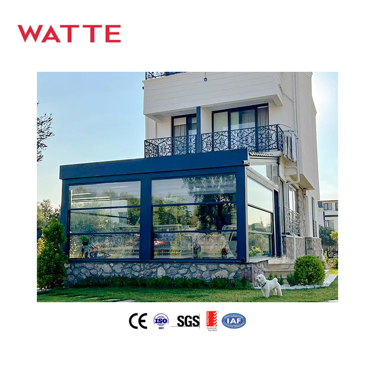 Electric Lift Aluminum Double LOW-E Glazed Window Soundproof Sliding Balcony Toughened Glass Windows Lift Up Window