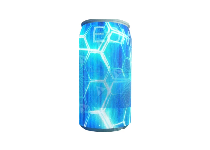 P2 Video Display Pop Cans LED Screen Indoor Outdoor Flexible Beer Bottle Displays ring-pull can curved led display screen