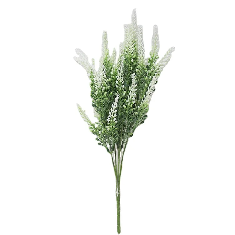 Luxury Artificial Purple Lavender Flower Plant for Home Garden Decor Plastic Lavender Plant Wholesale