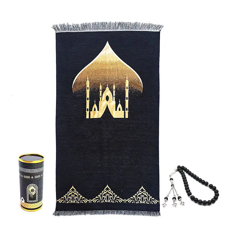 Promotion Sejadah Thick Foam Padded Prayer Mat Perfect Ramadan Gifts Turkish Anti-slip Praying Carpet