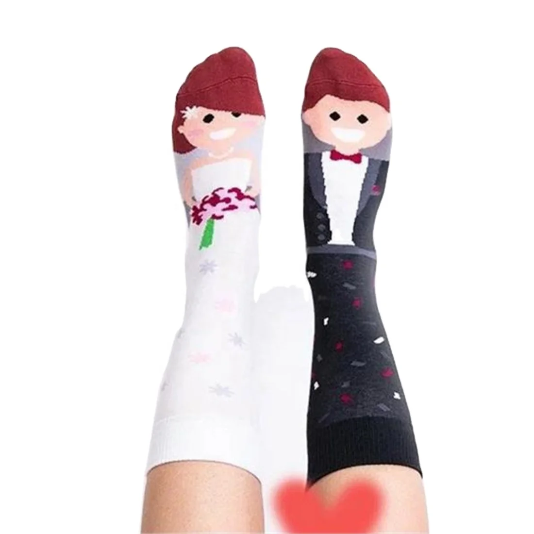 Fashion Cartoon Funny AB Style Happy Socks Bride Groom Socks Beer And Men Scientist And Universe Socks