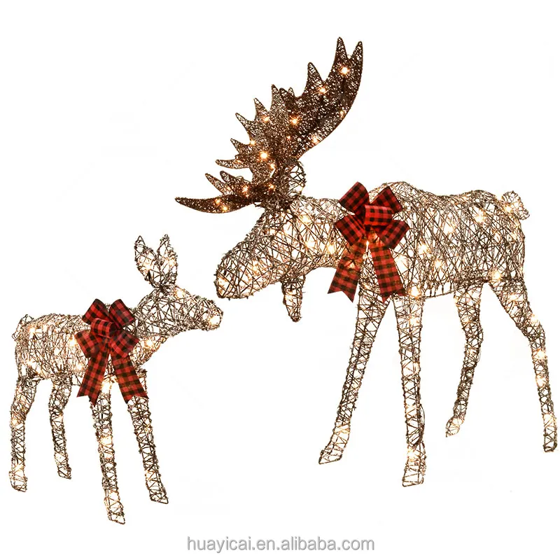 2024 hot sales Outdoor christmas decorations holiday lights LED reindeer light
