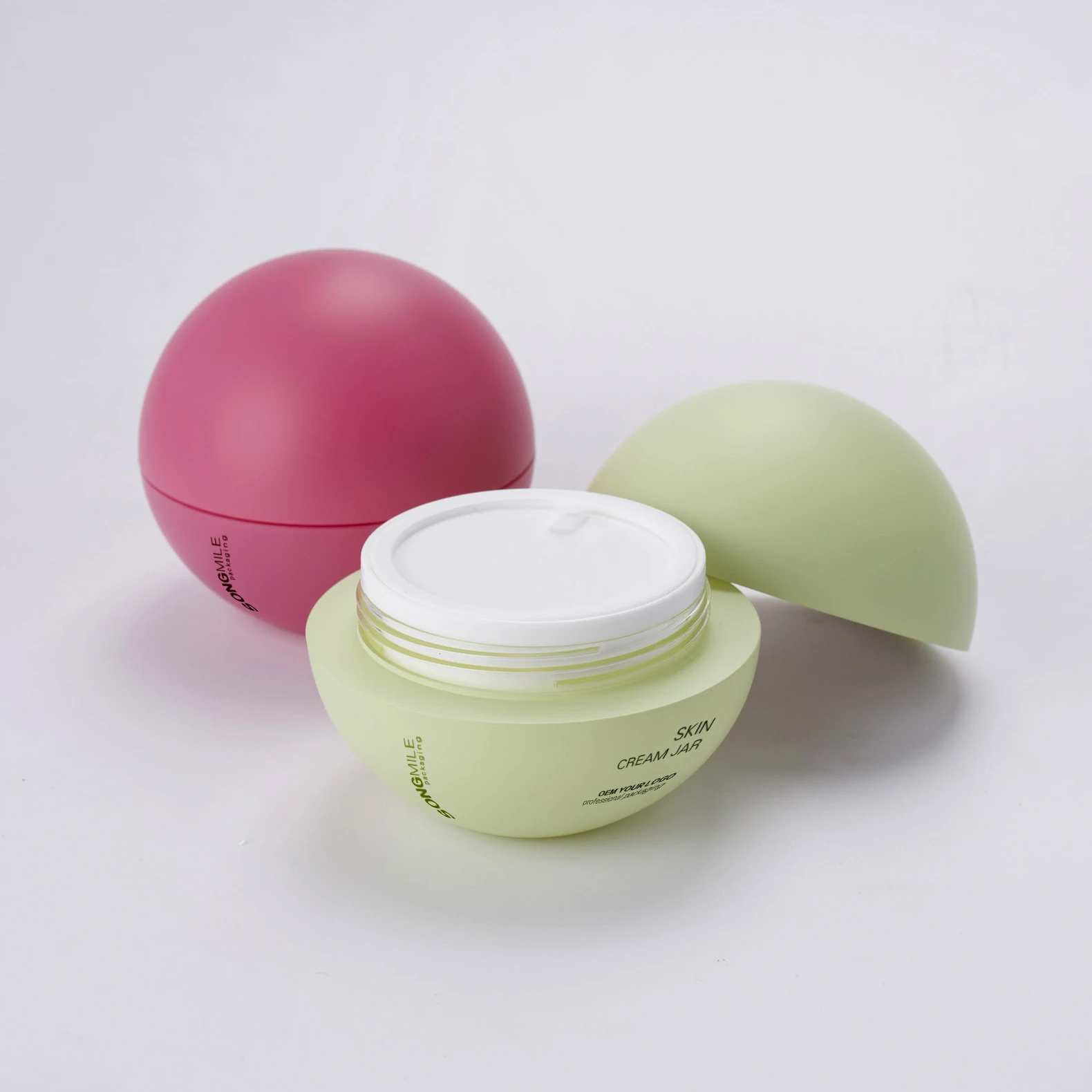 Luxury china Factory Plastic 30g PP Empty Round Acrylic Face Cream Jar 30ml 1OZ For Skincare Cosmetic Packaging