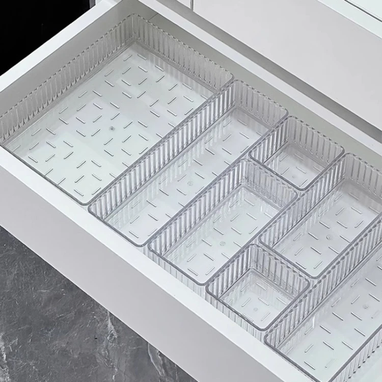 Plastic top sellers Clear Storage Drawers Organizer Set Holder Drawer  4 Size Stackabl Acrylic Storage Containers For Cosmetic