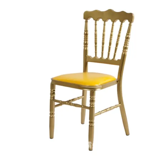 white Wedding Bamboo Chair Wedding Iron  Hotel Party Chair banquet dining golden chair outdoor