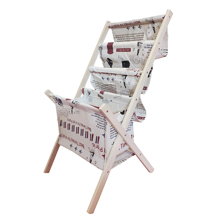 
Wholesale Custom Home Decorative wood magazine organizer rack wooden magazine storage rack 