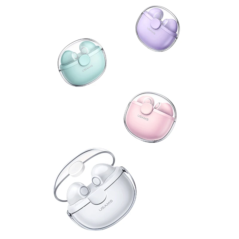 Бесплатная доставка, наушники USAMS, беспроводные наушники с шумоподавлением и синими зубами