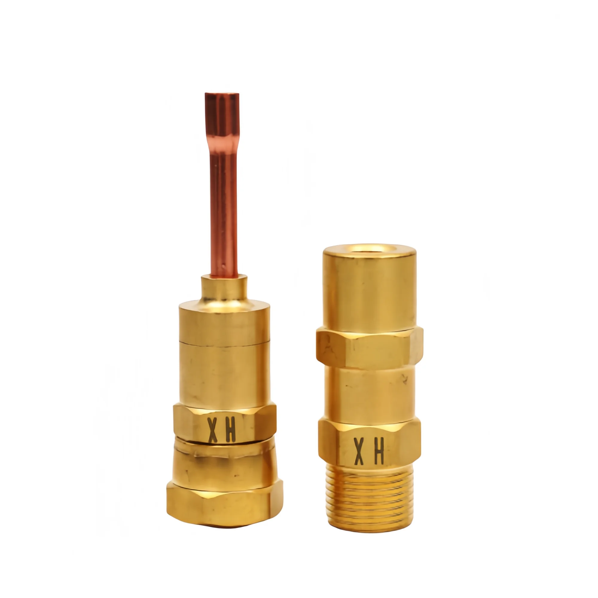 1/4 self-closing quick connector for insulated connecting paircoil for air con split system