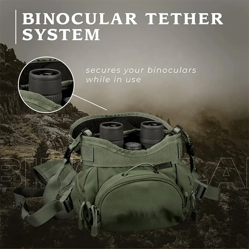 Custom Binoculars bag Durable Bino Backpack Portable Binocular Pack Comfortable Chest Binocular Harness for Hunting