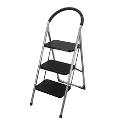 Household Portable Stainless Steel Folding  Safety Step Ladders With Handrail