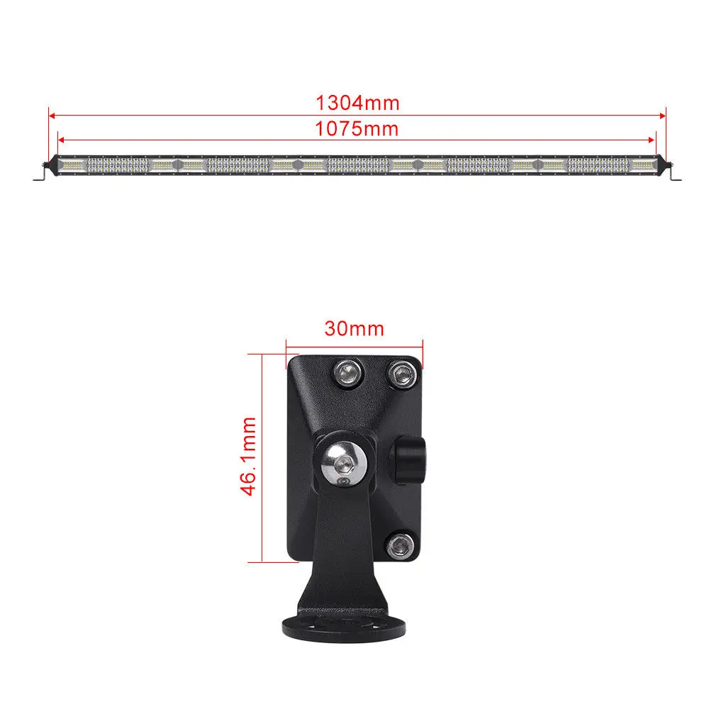 
Factory wholesales Car parts high quality car LED light bar 50 inch double row off road led light bar 12 V 