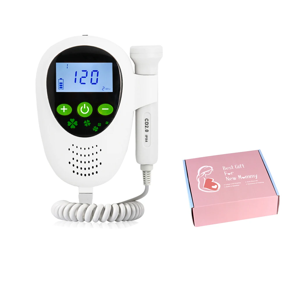 LCD screen 510K fetal doppler baby heart rate monitor for pregnant women
