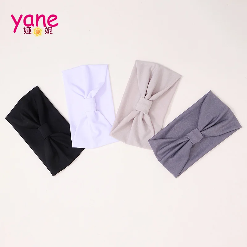 Solid Color Stretchy Waist Wrap Sports Hairband Wide Edge Yoga Hairband Sweat Absorbing Headbands Hair Bands Hair Accessories