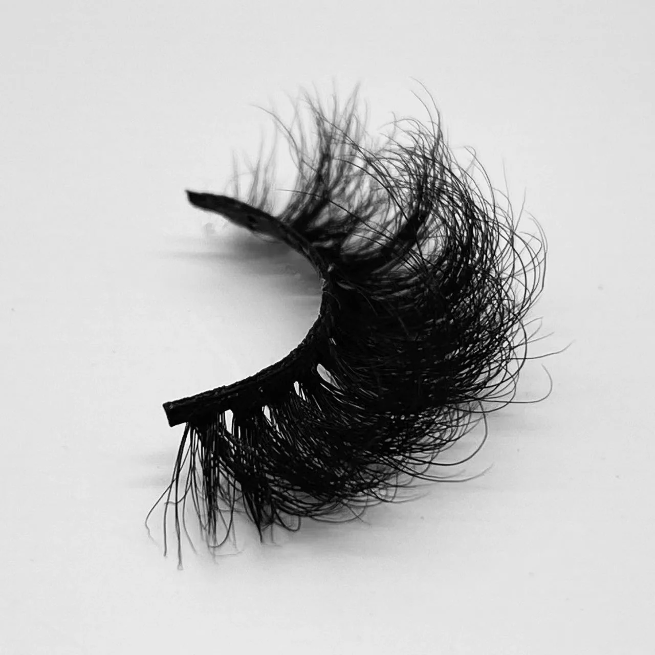 Russian style strip mink eyelashes 25mm D curl fluffy mink lashes extensions lashes3d wholesale vendor