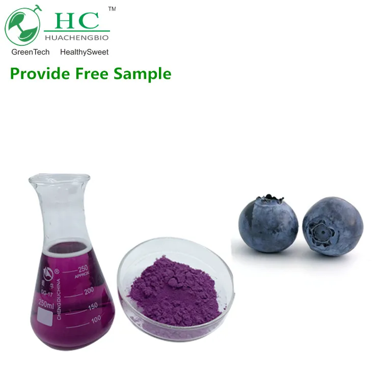 100% Anthocyandins pure blueberry fruit powder/blueberry juice powder/ blueberry extract powder