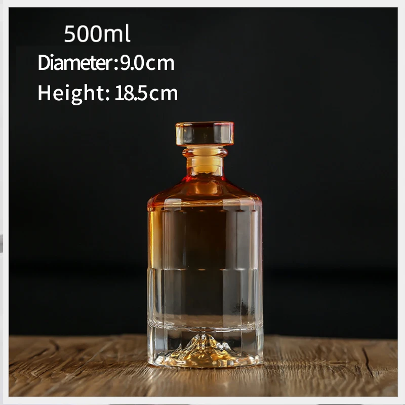 500ml beautiful and high-end Baijiu bottle, unique vodka bottle, gin bottle.