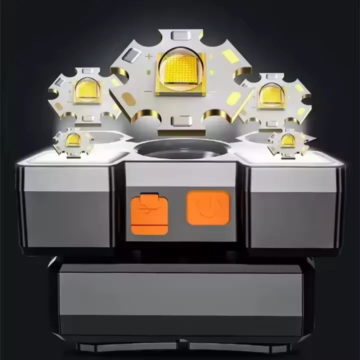 MINGCHAN Headlamp With Built-in 18650 Battery USB Rechargeable Portable Flashlight Lantern Headlamp Outdoor Camping Headlight