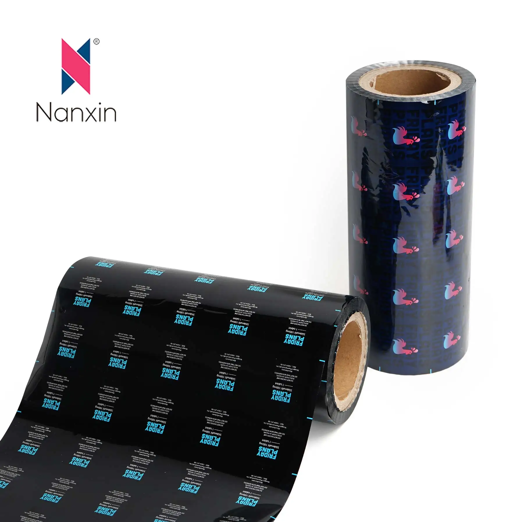 Black Aluminum Foil Bag Tea Powder Automatic Food Packaging Film Roll