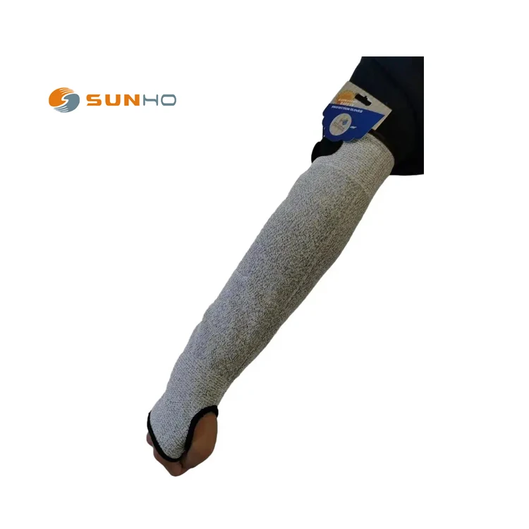 Sunnyhope Cut-Resistant A5 Linen Steel Wire Hemmed Heat-Safe Sleeve Protectors Protective Anti-Cut Sleeves for Thin Skin