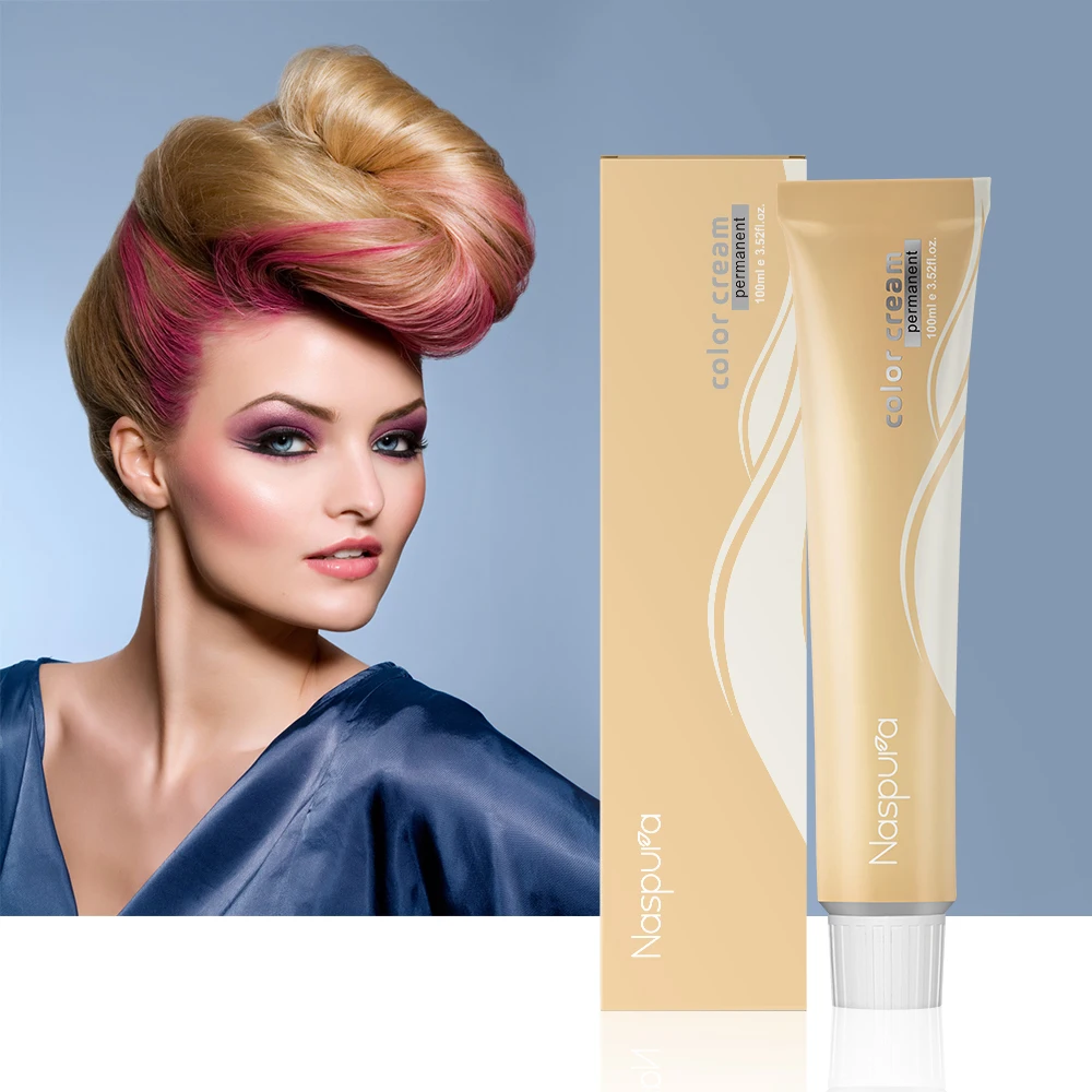 Made in Italy hair products with keratin and ceramide permanent hair color cream dye