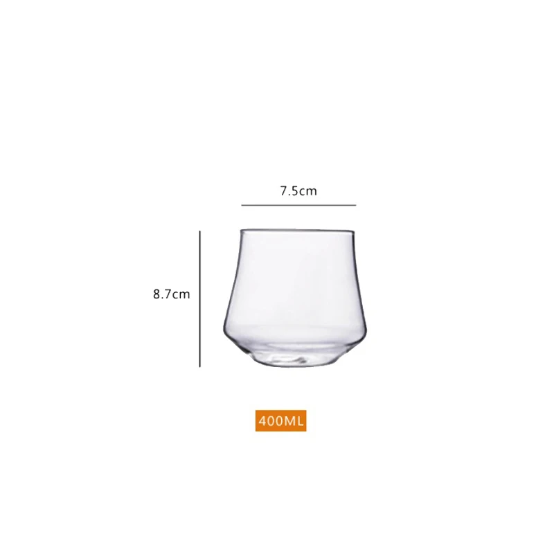 
13oz Heat Resistant High Borosilicate Glass Cup Glass Mug 