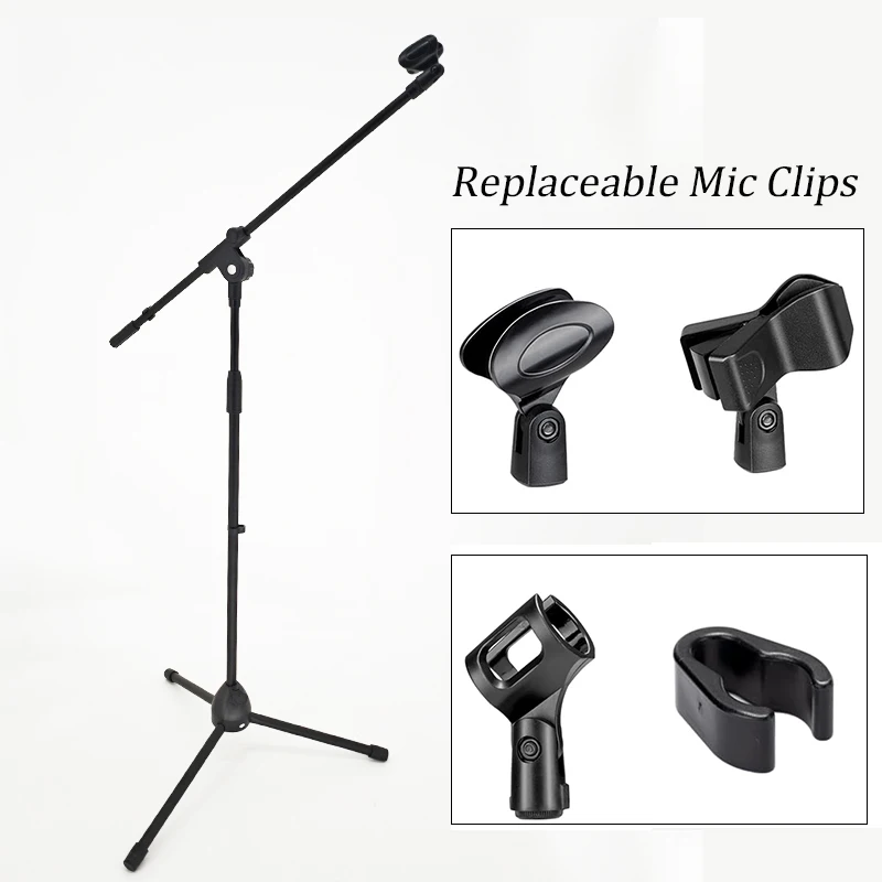 Professional Replaceable Mic Holder Tripod Microphone Stand Mic Stand For Singing Performance Stage