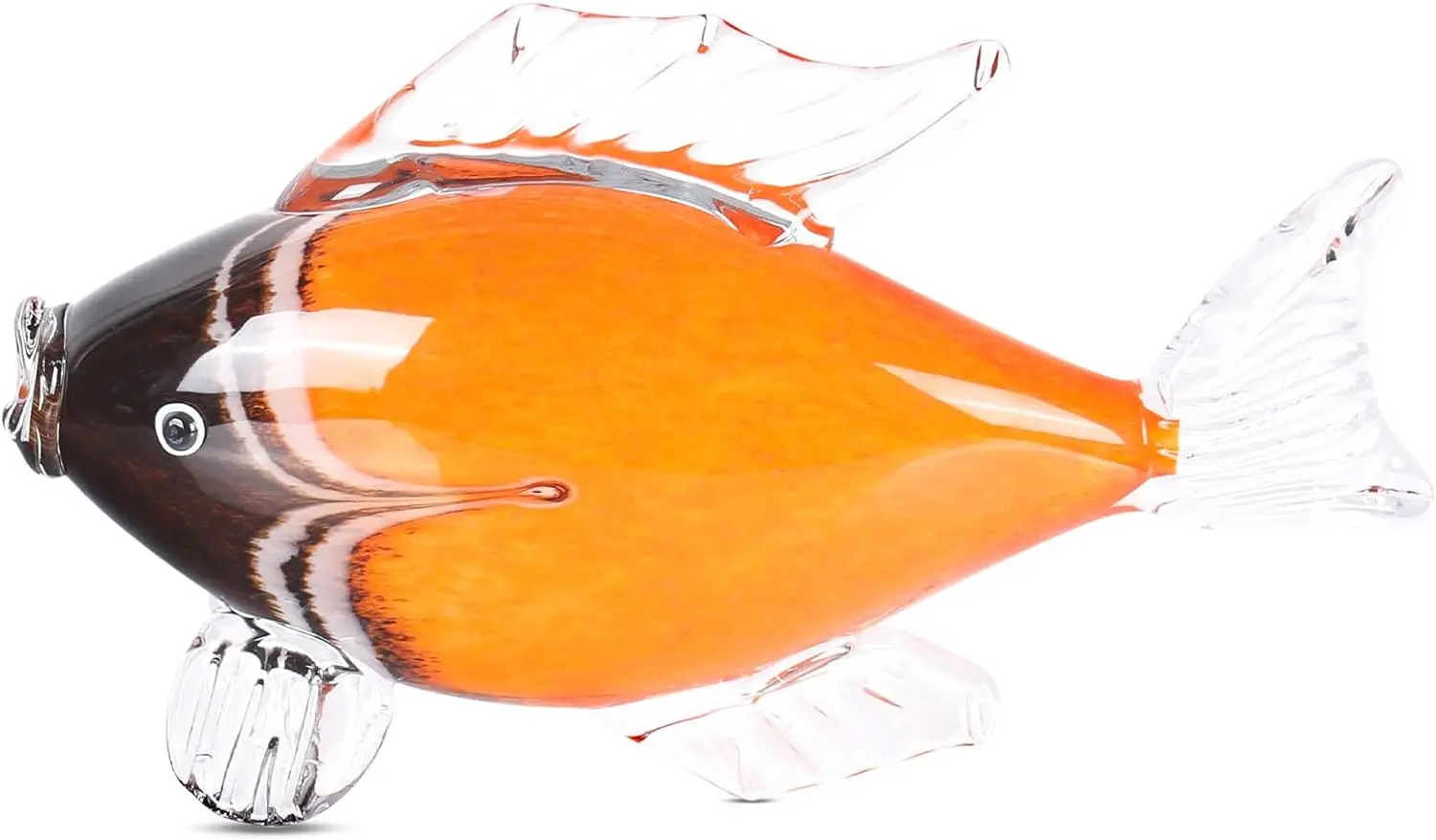 Hand Blown Glass Tropical Fish Figurines Collectibles Ornament Decorative Objects