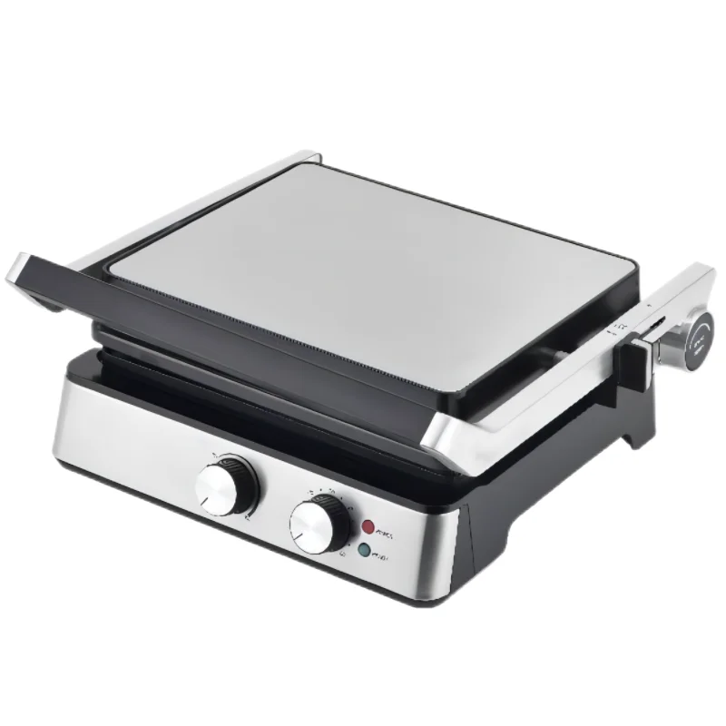 Household 6 Slice stainless steer detachable electric bbq grills contact grill nonstick panini maker indoor