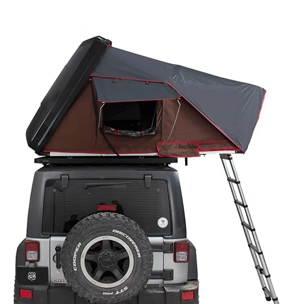 ABS Hard Shell Rooftop Car Tent Side Turn Easy Opening 4X4 off-road Outdoor Camping Car Roof Top Tent With Skyligh