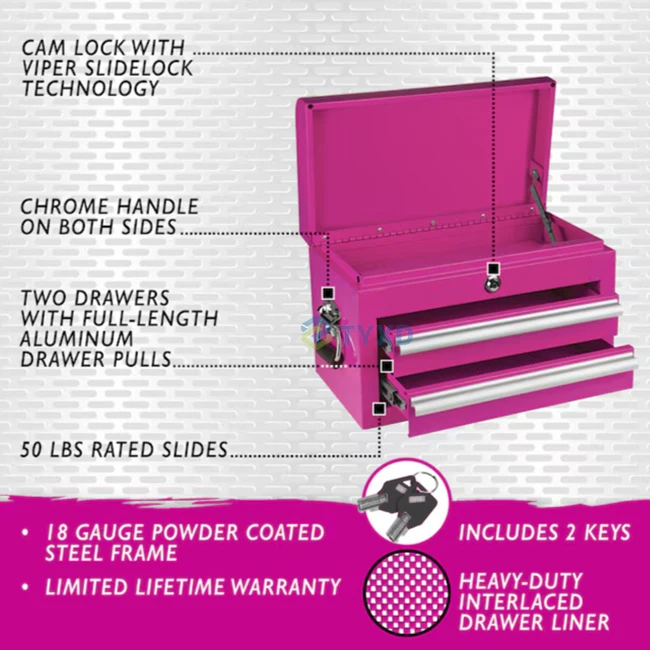 Steel Pink Pet Grooming Tack Tool Box Dog Grooming Case Metal Toolbox