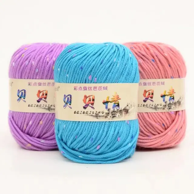HENGYI Premium Quality Acrylic Blended Hand Knitting Yarn Tufting Wool Cashmere Dyed Pattern Strong Ring Spun for Weaving