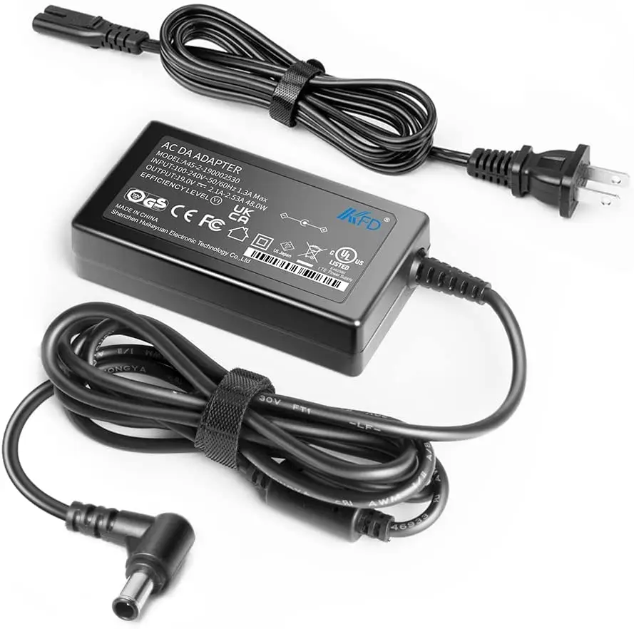 48W AC DC Power Adapter charger 19V 2.53A with 6.5*4.4mm Supply for LG for Samsung TV/LCD Monitor/Screen