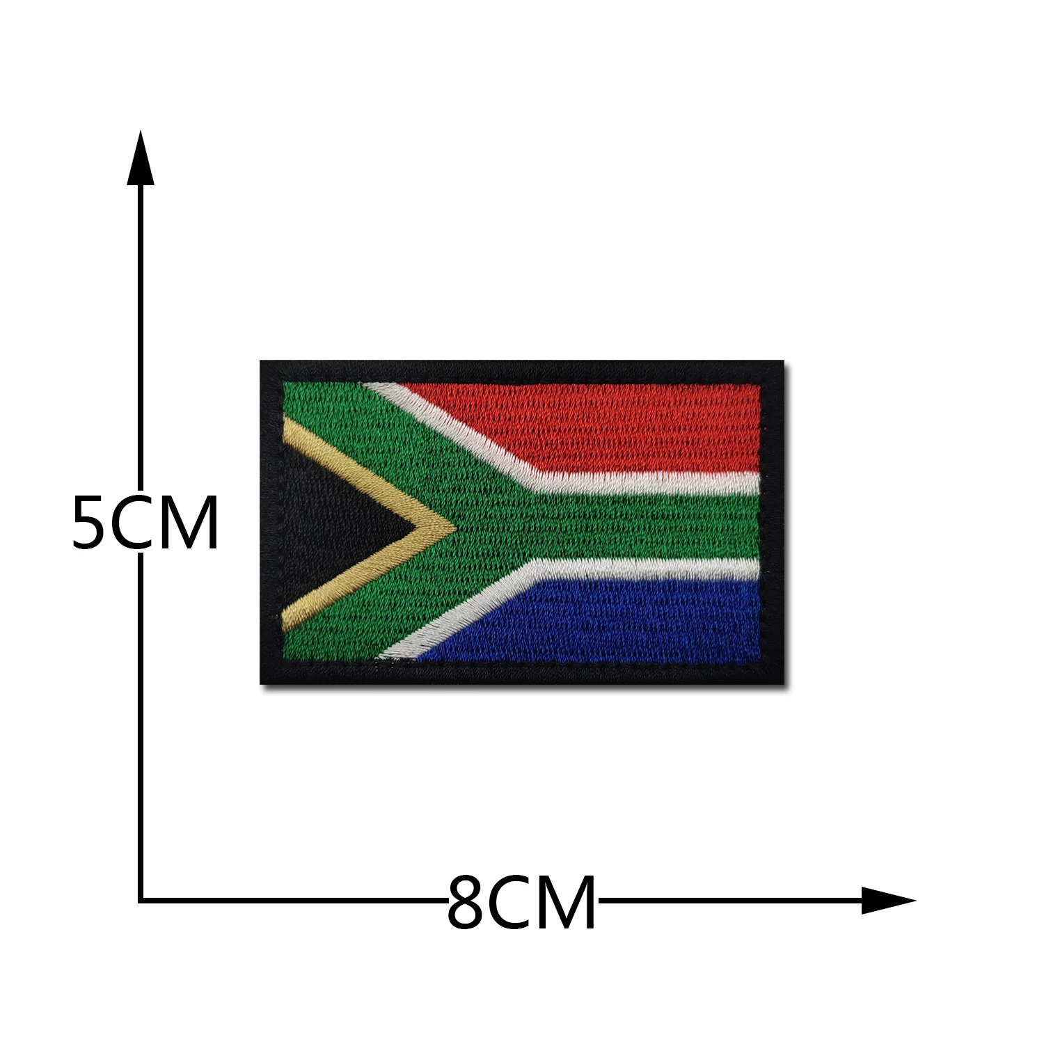 Factory Price African Flag Morale Badge Embroidery Hook and Loop Patch