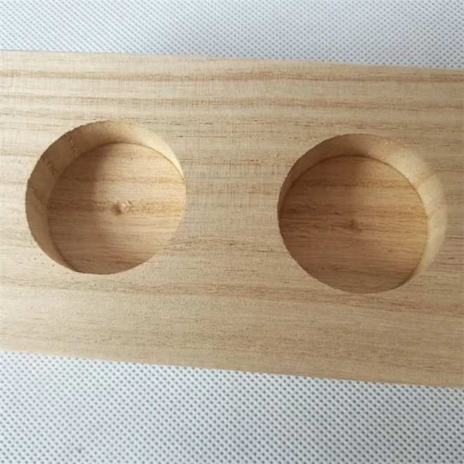 Винтажный пустой контейнер для чая Paulownia подсвечник деревянный набор из 4 деревянных подсвечников под заказ твердой