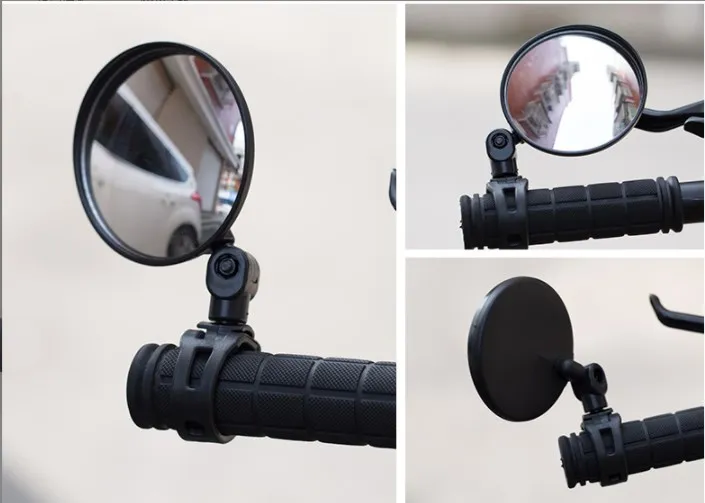 360 degree rotatable riding mirror with wide field of view mountain bike rearview mirror convex bicycle rearview mirror