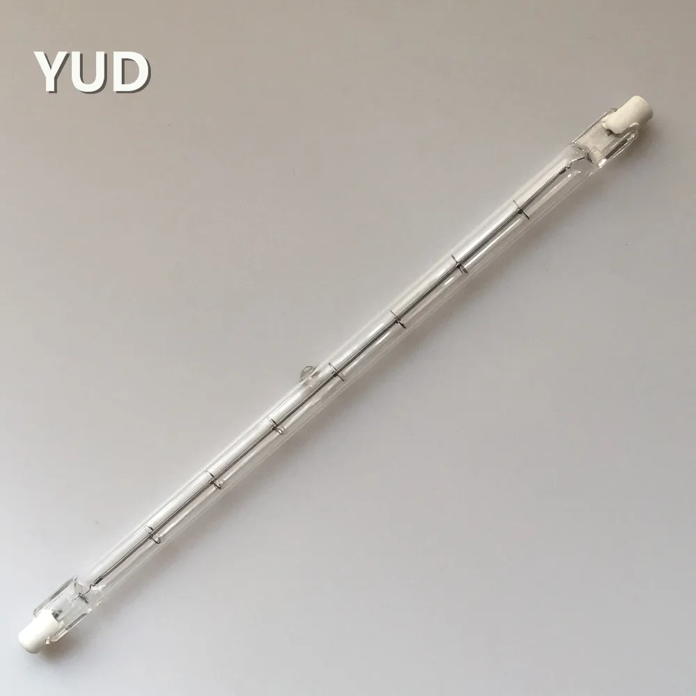 Low prices 535mm 300W clear R7s ceramic halogen infrared heat lamp for electronic industry