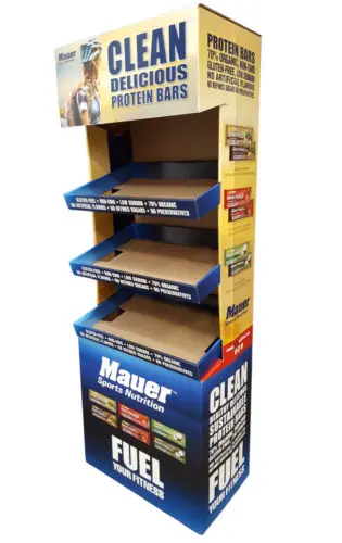 Custom Cardboard Chocolate Bar Counter Display Stand, Countertop Counter Display Unit For Chocolate Bar