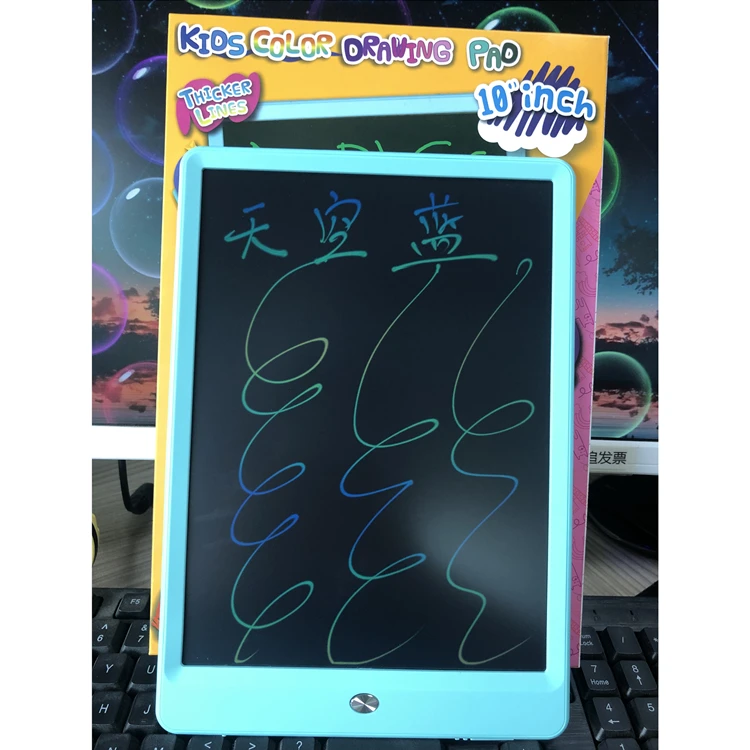 New Design 10 Inch LCD Graphic Colorful Educational Writing Tablet Board, High Quality Children Writing Tablet With Pen